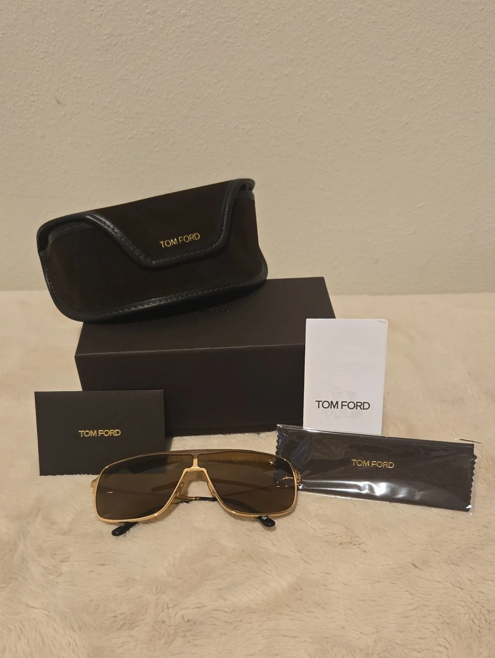 TOM FORD ZappaGeometric-Frame Sunglasses